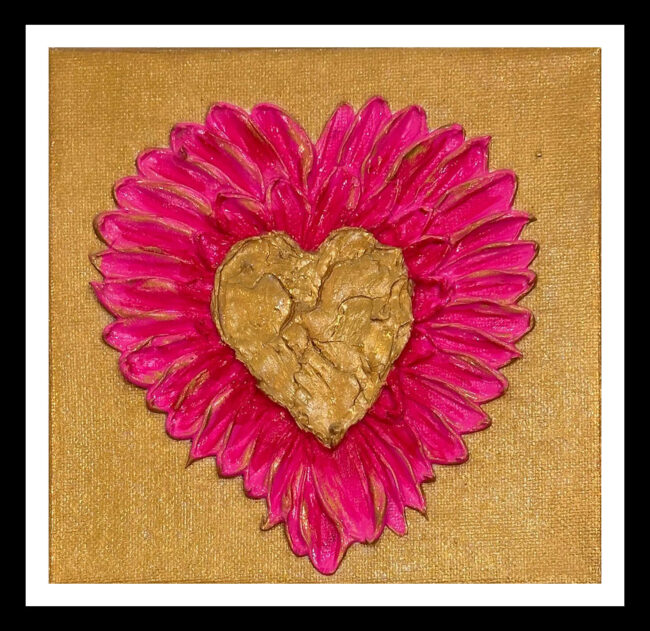 Hot Pink Heart of Gold image