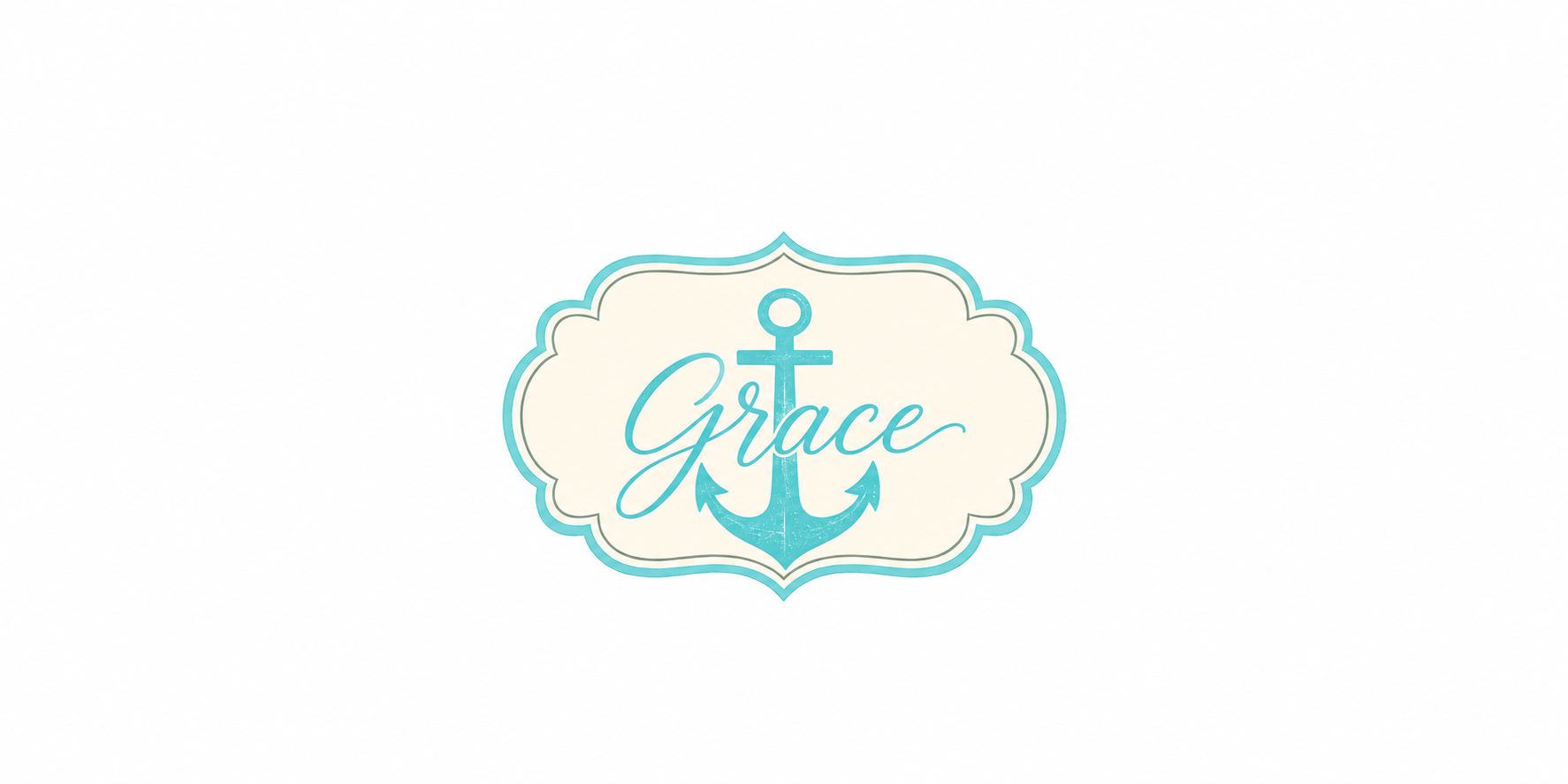 Grace Anchor Oyster Shell Art