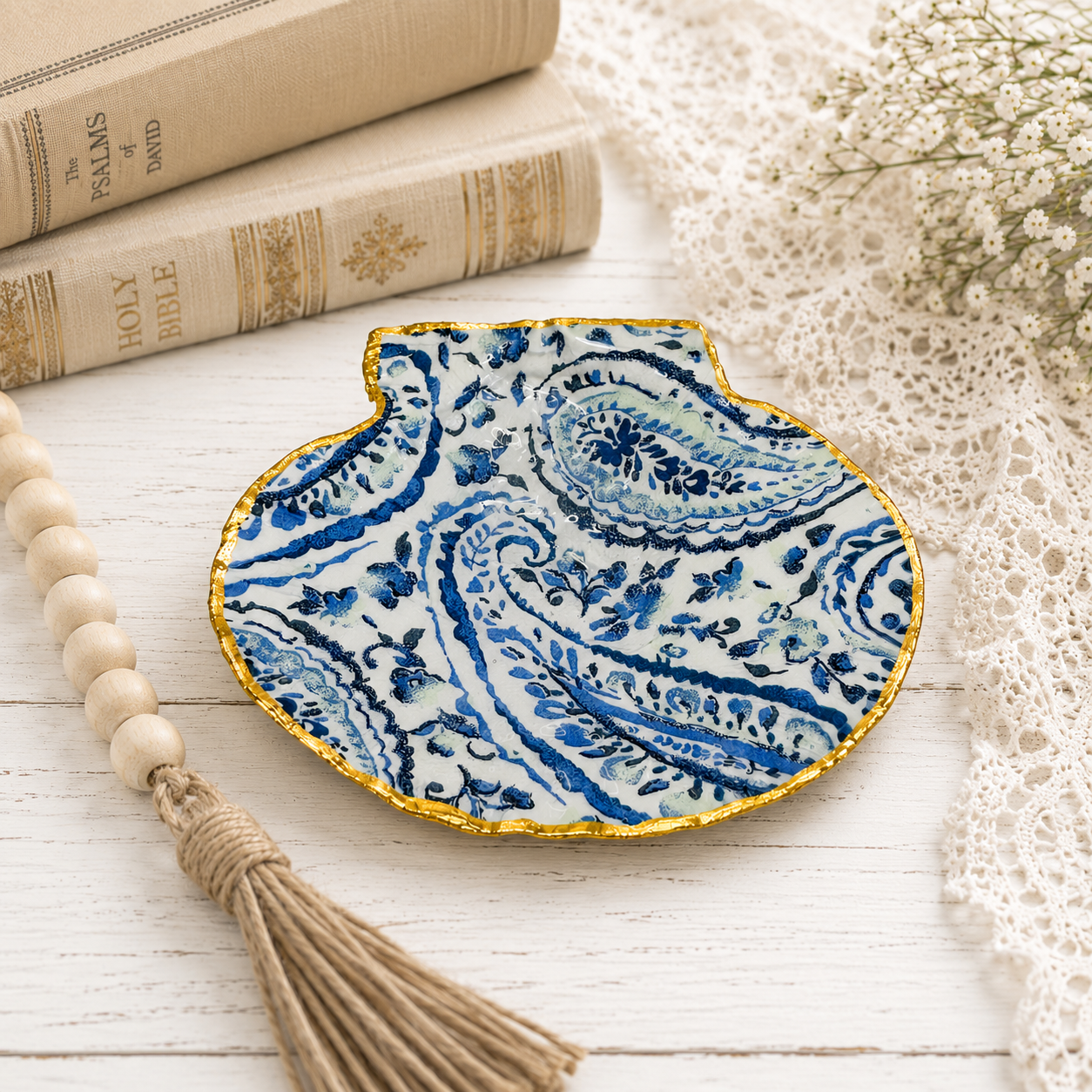 Coastal Seashell Oyster Shell Art II